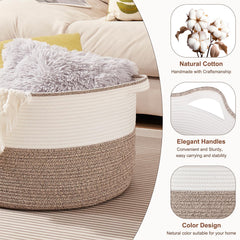 OIASKET blanket basket toy-storage holds kids' toys neatly and accessibly