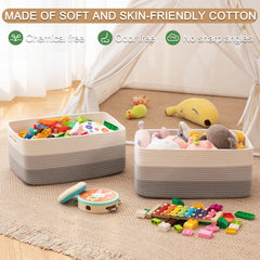 OIASKET basket filled with clothes demonstrates easy access and clutter reduction.