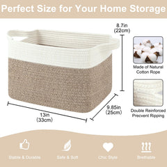 OIASKET storage baskets set of 3 on shelf demonstrating versatile storage.
