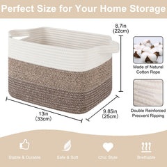 OIASKET storage baskets gradient dark brown closeup reveals warm woven texture.