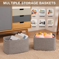 OIASKET storage basket holding towels in a bathroom for quick linen access.