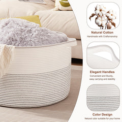 OIASKET toy storage basket keeps nursery toys organized and accessible.