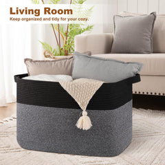 OIASKET XXXL Supre Large Basket sturdy handles for easy room-to-room transport