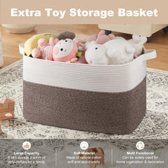 OIASKET XXXL blanket basket kids toy storage encourages organized play spaces for kids.