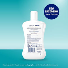 Oilatum Daily Junior Head To Toe Wash closeup foam highlights gentle lather for sensitive skin.