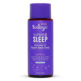 Oilogic Slumber & Sleep Vapor Bath Soak bottle pour demonstrates calming lavender for soothing bath time