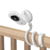 Oioaahkeo baby monitor mount on crib shows adjustable viewing angle