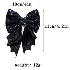 OIUUBBII glitter bat clip enhances gothic or costume looks
