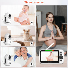 OKAIDI auto-switch camera function cycles views for easier monitoring.