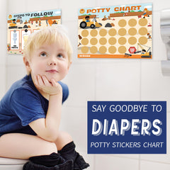 OKAMZIK reward stickers pack encourages consistent potty attempts.