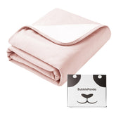 Okayinn BubblePanda bamboo blanket close-up showcasing buttery softness