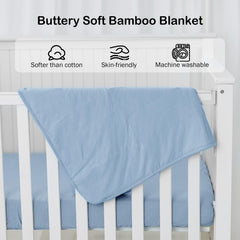 Okayinn BubblePanda rayon blanket nursery scene demonstrates versatile comfort for crib or stroller.