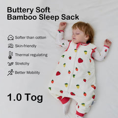 Okayinn BubblePanda sleep sack side view demonstrates freedom of movement and warmth.