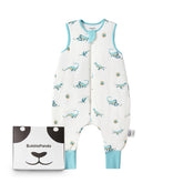 Okayinn BubblePanda bamboo sleep sack fabric close-up highlighting buttery softness for sensitive baby skin.