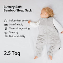 Okayinn BubblePanda two-way zipper sleep sack enables easy midnight diaper changes.
