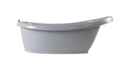 OKBABY Onda Bath supports newborns in a secure reclined position for gentle bathing.