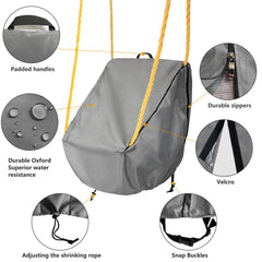 okcool outdoor toddler swing cover waterproof texture shields from rain and splashes
