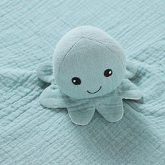 okdiy Organic Cotton Muslin Lovey pacifier knot attachment for easy item tethering