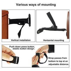 OKE adjustable buckle close-up enabling quick detachment for cleaning.