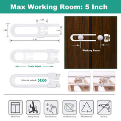 OKEFAn sliding cabinet lock no drill installation for quick setup.