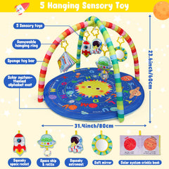 OKOOKO solar-system mat close-up shows planets for sensory exploration
