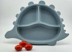 OLA Dinosaur feeding plate hero helps kids enjoy mealtime with a fun safe plate
