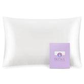 OLESILK toddler pillowcase Ivory close-up highlighting silky texture for gentle skin contact.