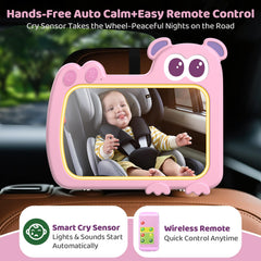olishare cry detector triggers gentle auto-soothing during rear-facing drives