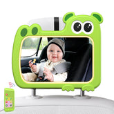 Olishare baby car mirror green with remote control enables one-handed adjustments on the go