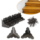 Olldag stair dust inner corner bronze protects wooden steps from wear.