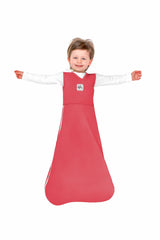 The Ollie Alphie Sleep Pouch Raccoon design provides cozy sleep transitions for toddlers.