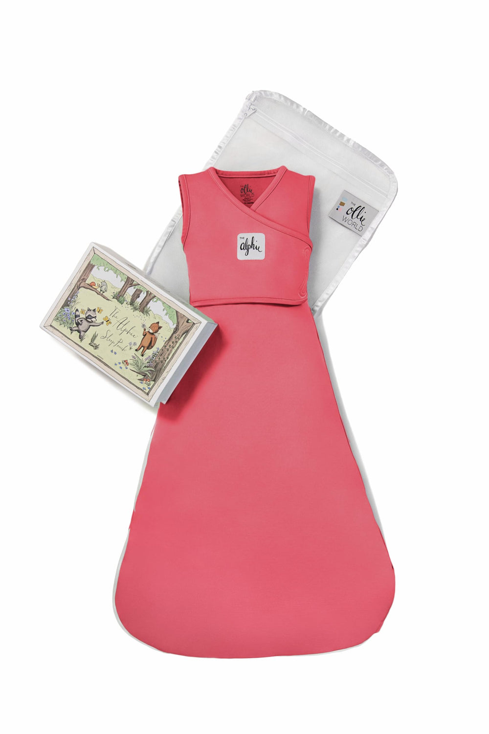The Ollie Alphie Sleep Pouch Sunset, breathable wearable blanket keeps baby cool and comfortable.
