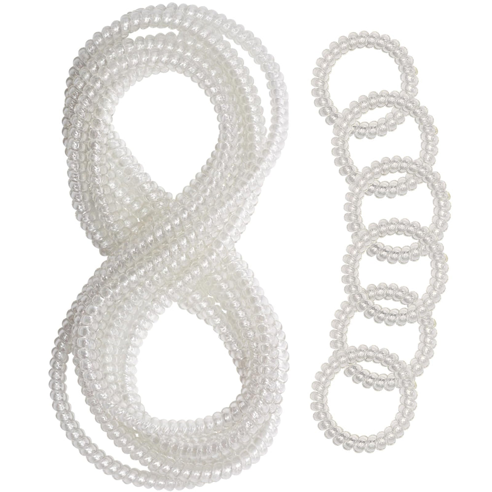 Olugu chew necklace clear coil close-up shows BPA-free safety for sensory use.