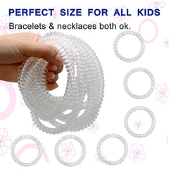 Olugu chew necklace stretchy bracelet on a child's wrist demonstrates comfortable sensory wear.