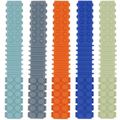 Olugu sensory chewy toys 5-pack in colorful tubes for safe oral stimulation.