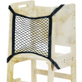 OLYMPE STORE Toddlers Tower Safety Net-sturdy-latex close-up shows durable construction.