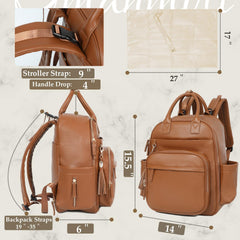 Omanmoli 16-pocket design highlights exterior and interior organization for busy outings