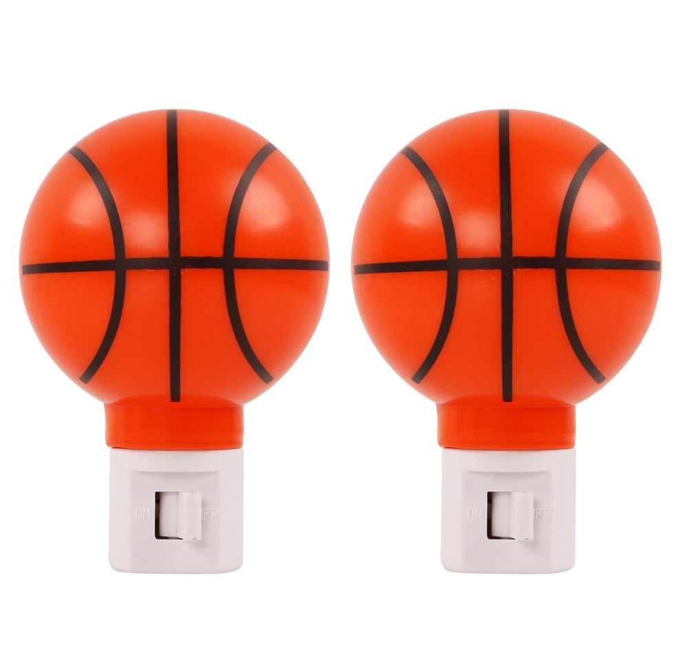 Omeet basketball night light front view shows playful design and warm glow for bedtime comfort.