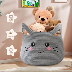OMERAI cat basket side handles demonstrate easy portability and tidy storage.