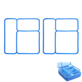 OmieBox leakproof seal in lid, prevents spills and keeps lunch fresh.