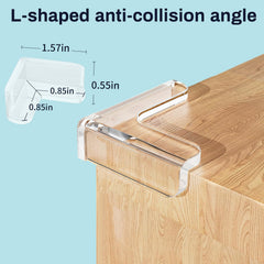 Omiliv table edge guard shows nearly invisible protection for busy dining rooms.