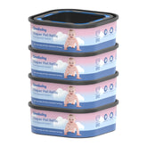 Omlishy Jumbo Square Bags refill for Compact pails shows odor-control and easy-cut design.