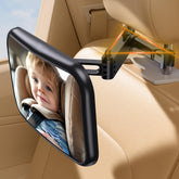 OMOTON baby car mirror with retractable arm for safer backseat monitoring