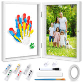 Omrhvi Family Handprint Kit top view shows ready-to-frame keepsake