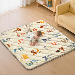 Omzer baby play mat 47x47 corner view offers a roomy, safe tummy-time surface.