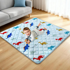 omzer baby play mat 47x47 foam padding for comfortable tummy time