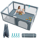 Omzer foldable baby playpen setup in 60 seconds for quick, safe play area