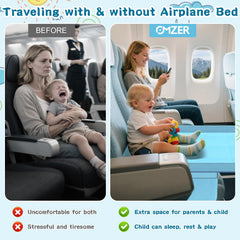 Omzer Toddler Airplane Bed safety-belt keeps the resting area secure.