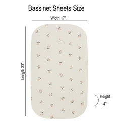 Onacosht deep-pocket design keeps sheet snug on standard bassinets.