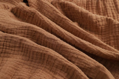Onacosht muslin bassinet sheets elastic edge close-up for secure fit